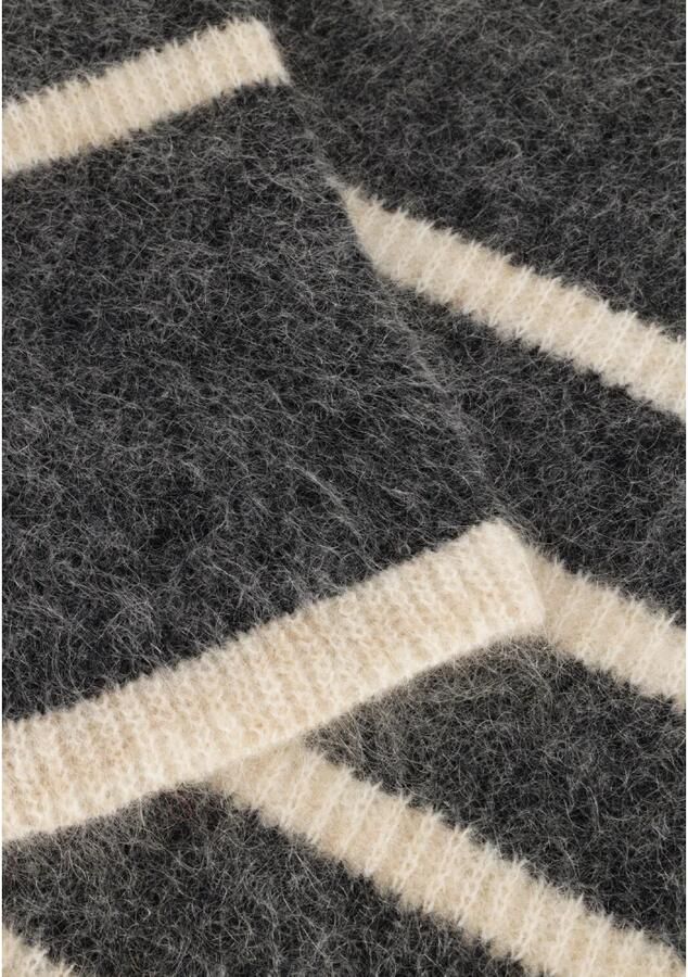 Second Female Gestreepte Gebreide Trui Grijs Second Dames Gray Dames - Foto 5