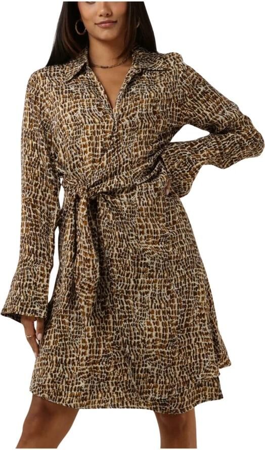 Second Female Poline Wrap Dress Second Dames Brown Dames - Foto 4