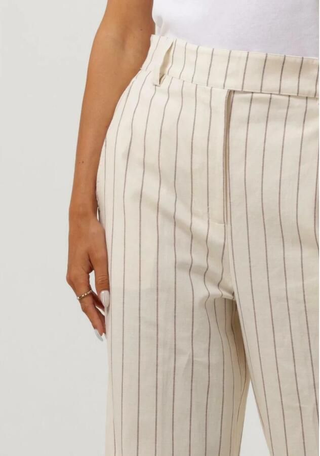 Second Female Summer Spigato Wide Trousers Second Dames White Dames - Foto 2