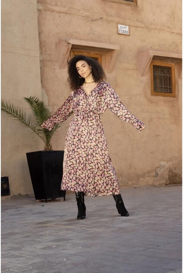 Second Female V-hals Victory Jurk in Roze Second Dames Multicolor Dames - Foto 2