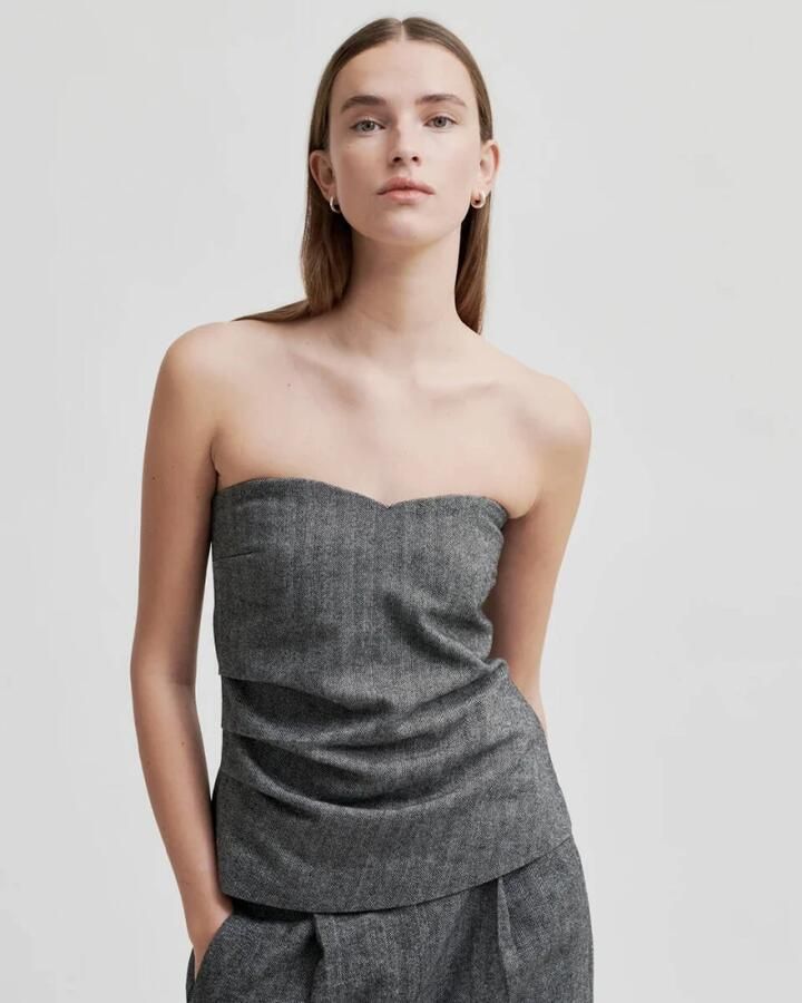 Second Female Waleria Top met Lange Mouwen Second Dames Gray Dames - Foto 6