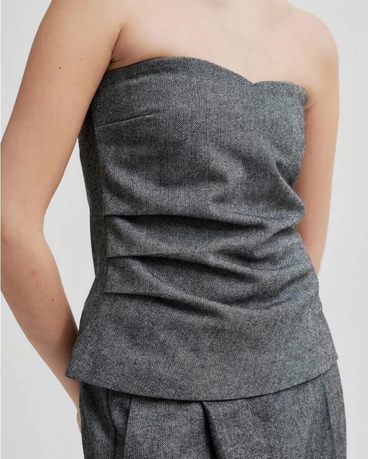 Second Female Waleria Top met Lange Mouwen Second Dames Gray Dames - Foto 5