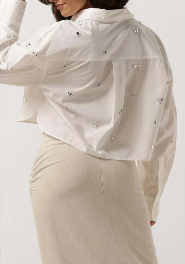 Second Female Witte Calli Shirt met Diamantdetails Second Dames White Dames - Foto 2