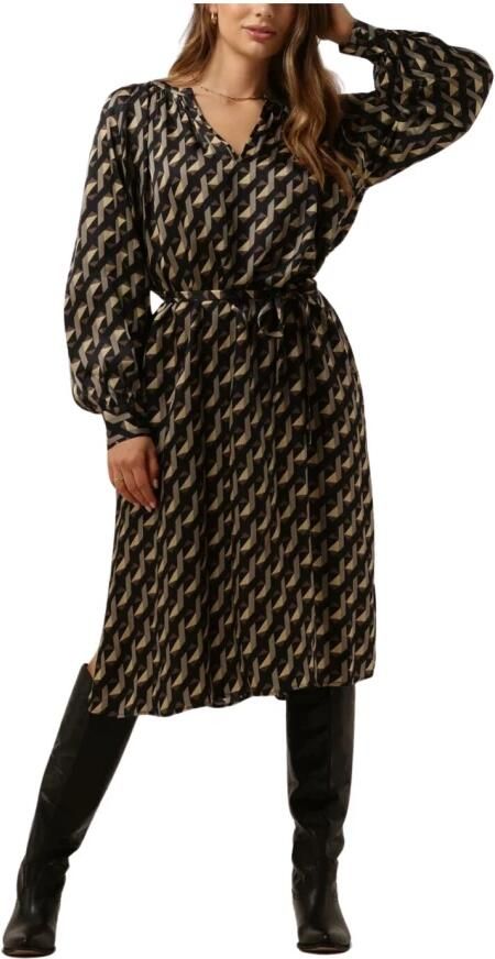 Second Female Zwarte Midi Hopi Jurk Vrouwen Second Dames Multicolor Dames - Foto 6