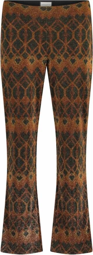 Seductive Wide Trousers Oranje Dames