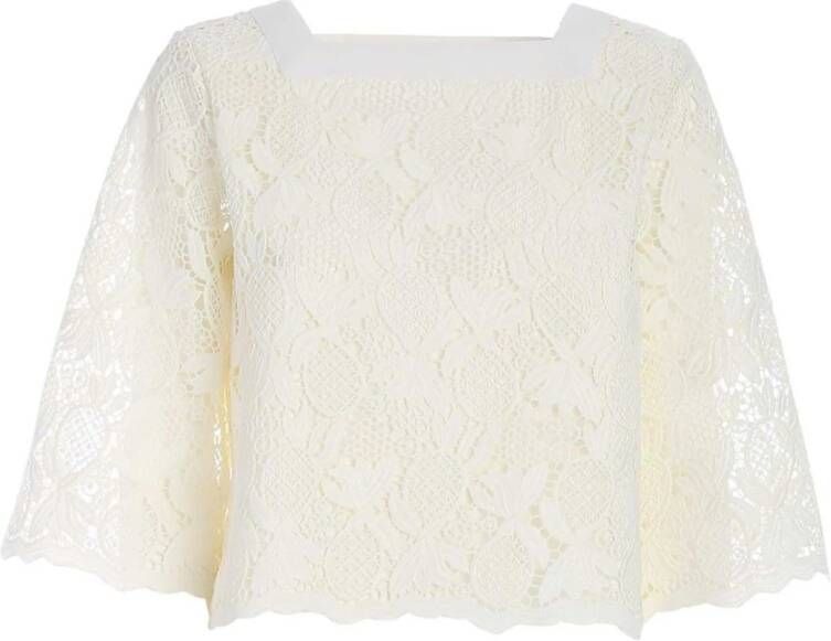 See by Chloé Ananas Kantmouw Top White Dames