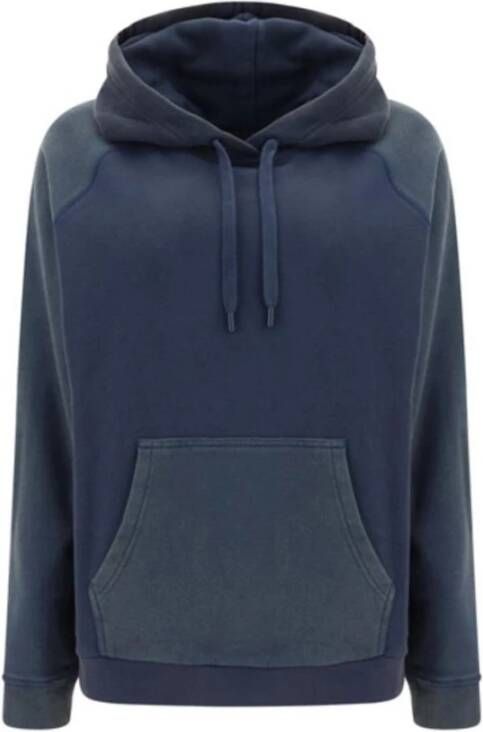 See by Chloé Comfortabele katoenen hoodie met tweekleurig ontwerp Blauw Dames