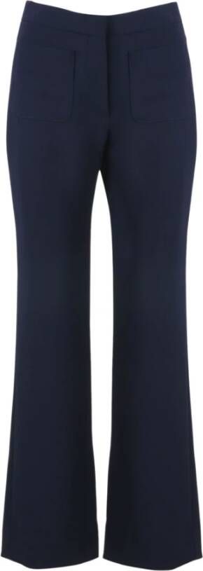 See by Chloé Cropped Trousers Blauw Dames