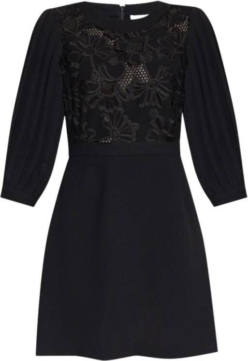 See by Chloé Embroidered dress Zwart Dames