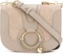 See by Chloé Hana Small Crossbody Bag in Motty Grey Suede and Calfskin Grijs Dames - Thumbnail 6