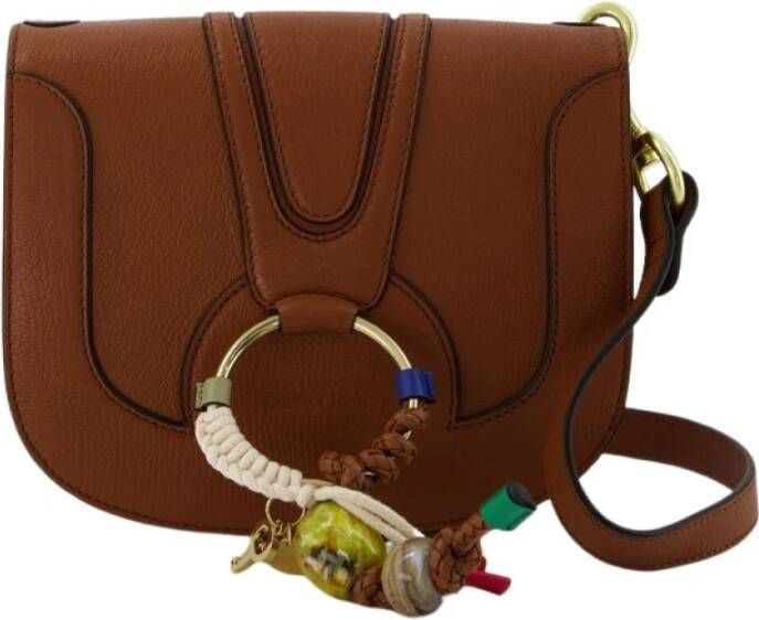 See by Chloé Hana Crossbody Bag in Brown Leather Bruin Dames