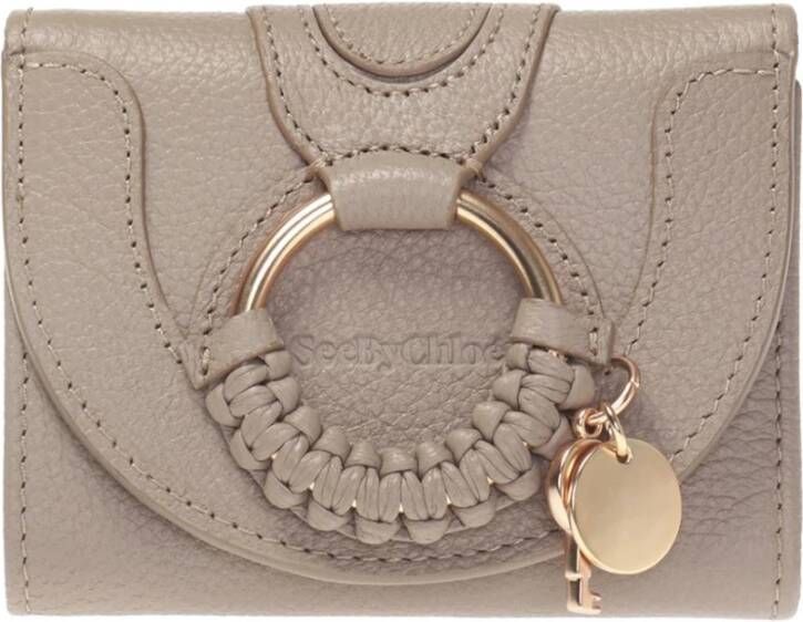 See by Chloé Grijze Hana O-Ring Detail Portemonnee Grijs Dames