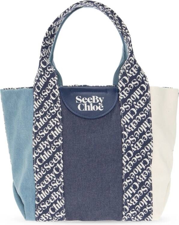 See by Chloé Laetizia Small shopper bag Blauw Dames