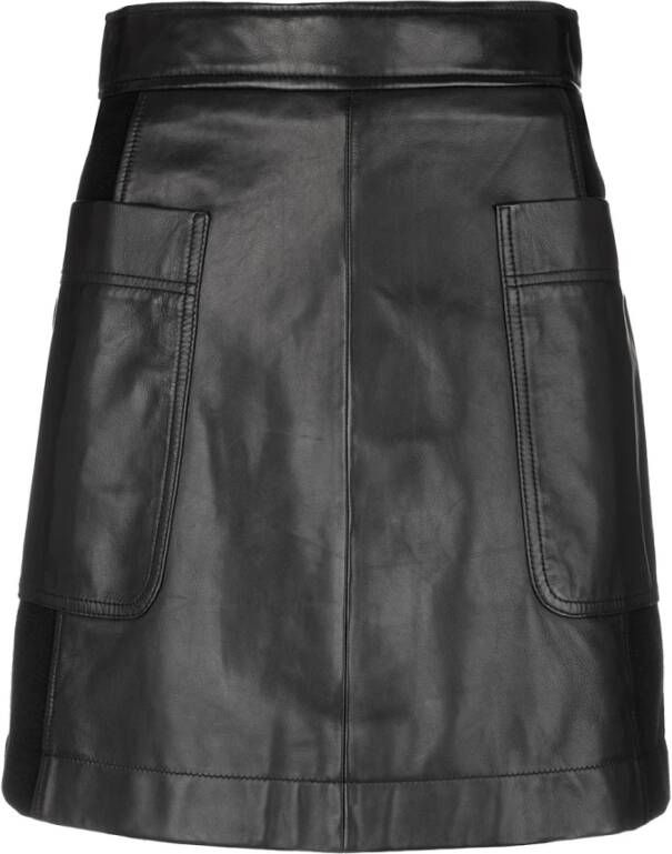 See by Chloé Leather Skirts Zwart Dames