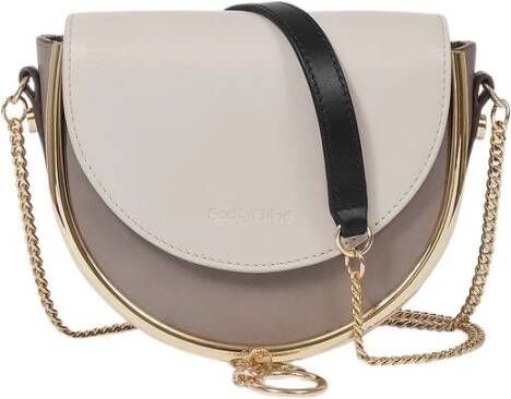 See by Chloé Mara Mini Bag in Motty Grey Leather Grijs Dames