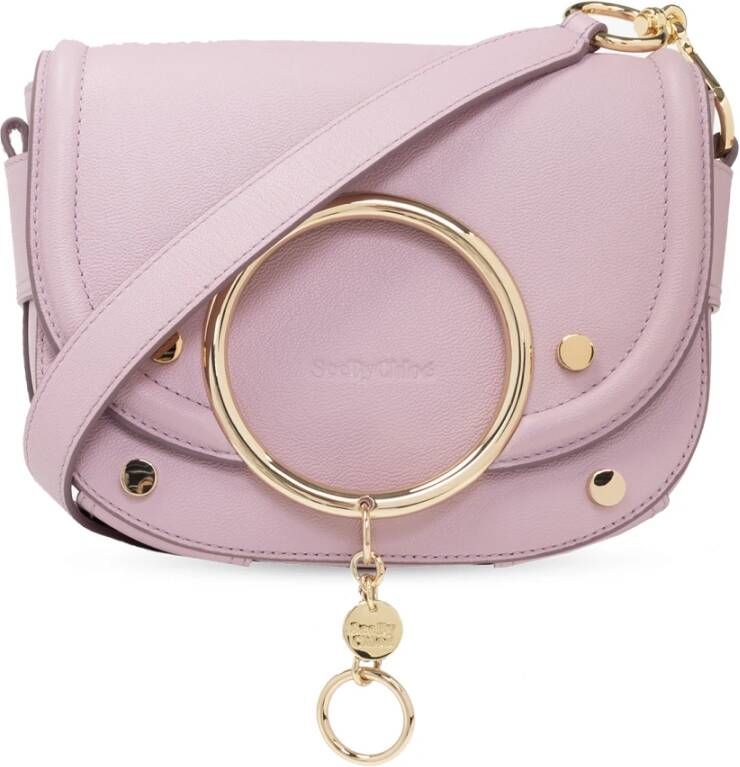 See By Chloé Crossbody bags Mara Shoulder Bag Leather in poeder roze