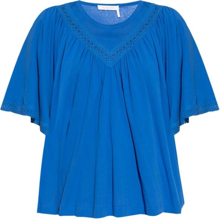 See by Chloé Oversize top Blauw Dames