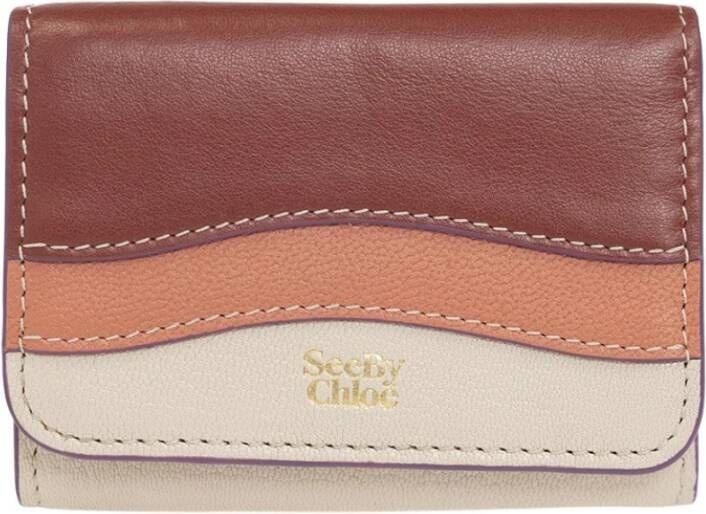 See by Chloé Portefeuilles Kaarthouders Beige Dames