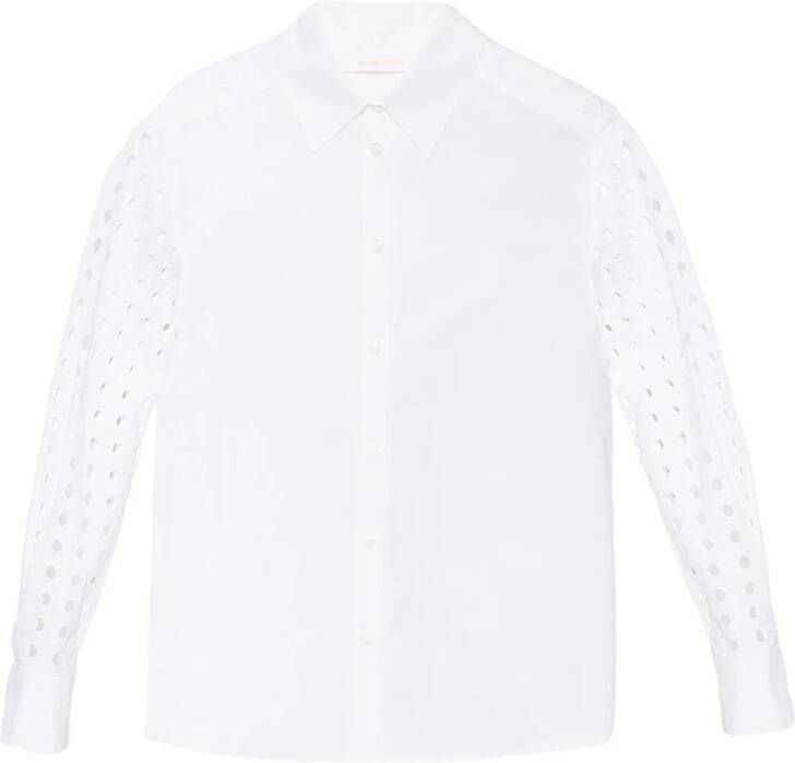 See by Chloé Shirt with openwork sleeves White Dames