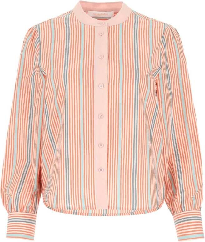 See by Chloé Stijlvolle Maglia Blouse voor modebewuste vrouwen Oranje Dames