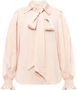 See by Chloé Top with decorative tie detail Roze Dames