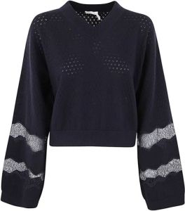See by Chloé V-neck Knitwear Blauw Dames