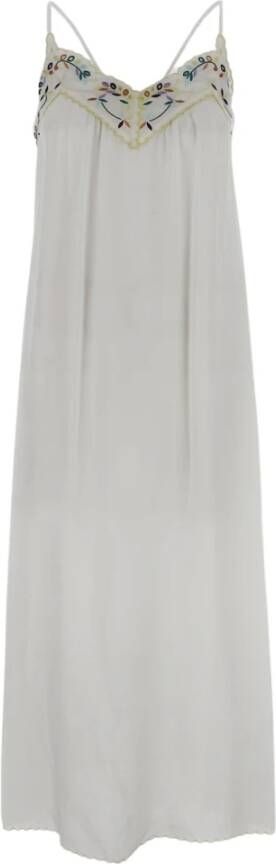 See by Chloé Witte Viscose Jurk White Dames