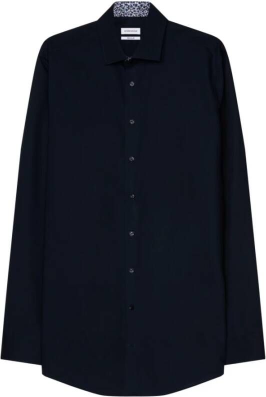 seidensticker Blouses Blauw Heren