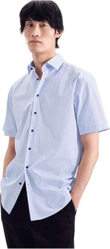 seidensticker Business Shirt Regular Blauw Heren