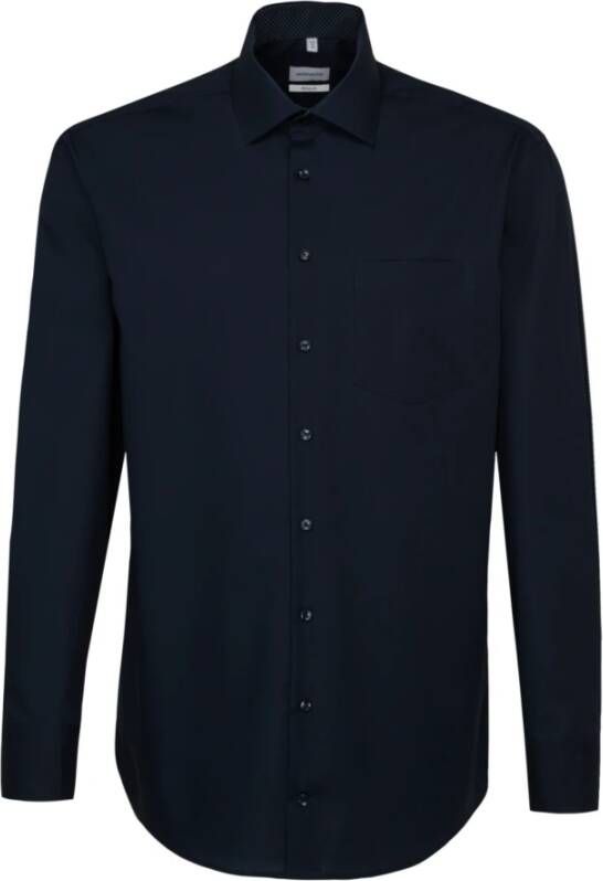 Seidensticker Businessoverhemd Zwarte roos Regular 1 1 Kent kraag effen - Foto 2