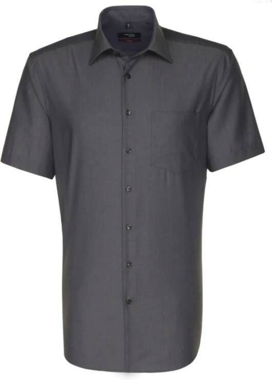 Seidensticker Businessoverhemd Zwarte roos Regular 1 2 Kent kraag effen - Foto 4