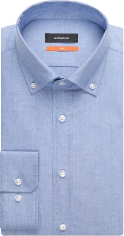 seidensticker Business Shirt Slim Blauw Heren