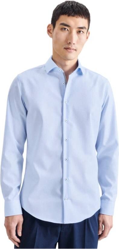 seidensticker Business Shirt Slim Blauw Heren