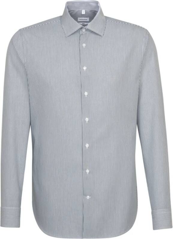 Seidensticker Businessoverhemd Slim lange mouwen kentkraag strepen