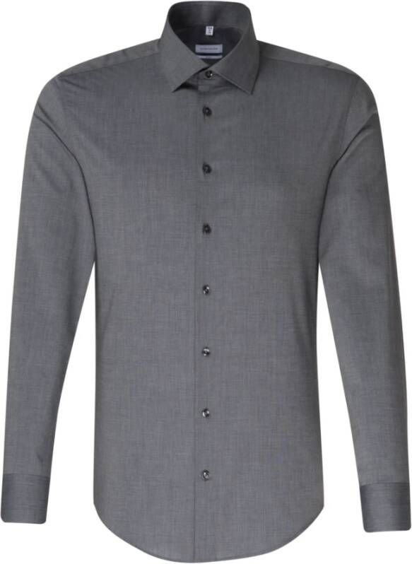 seidensticker Business Shirt Slim Grijs Heren