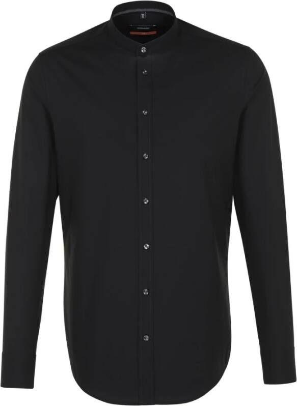 Seidensticker Business Shirt Slim Zwart Heren