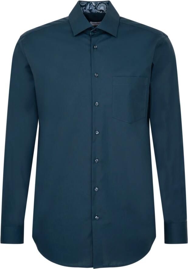 Seidensticker Businessoverhemd Regular lange mouwen kentkraag uni