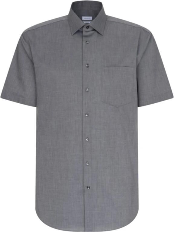 Seidensticker Businessoverhemd Zwarte roos Regular 1 2 Kent kraag effen - Foto 3