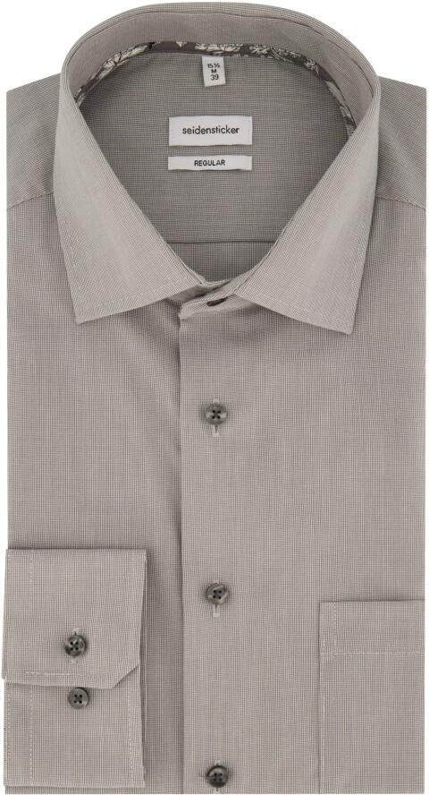 Seidensticker Businessoverhemd Regular lange mouwen kentkraag uni