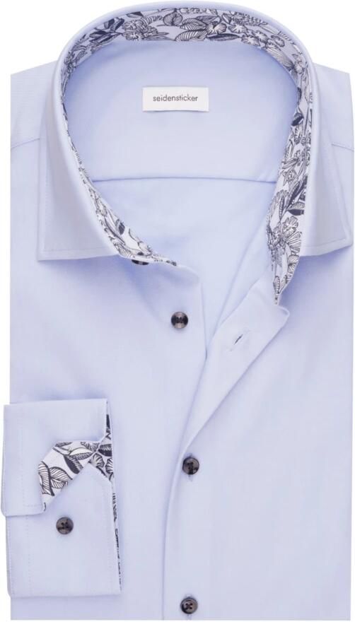 Seidensticker Businessoverhemd Slim lange mouwen kentkraag uni