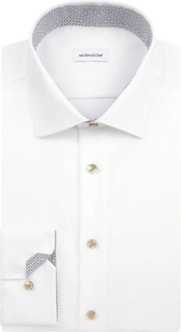 Seidensticker Wit Zakelijk Overhemd White Heren