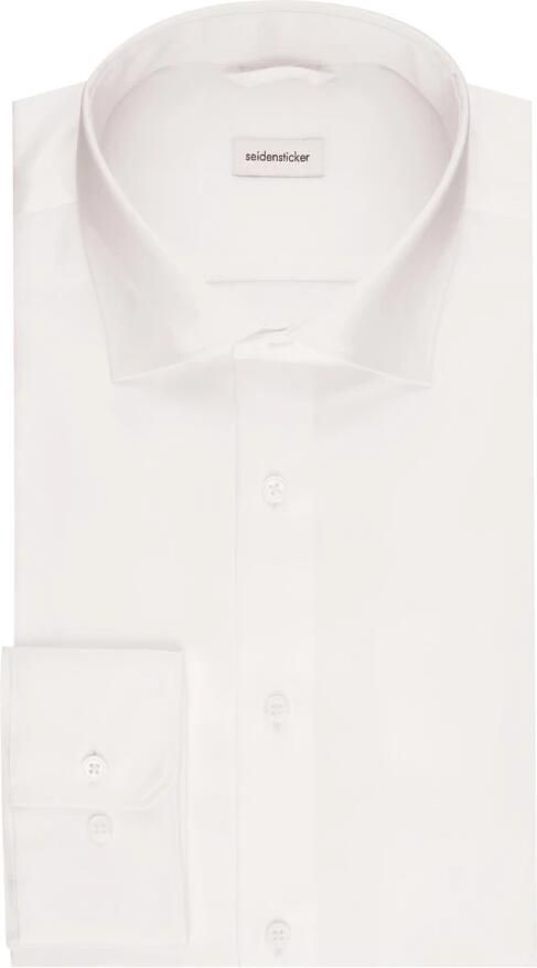 Seidensticker Slim fit zakelijk overhemd van satijn - Foto 4
