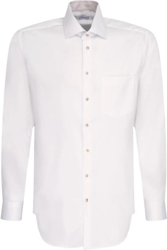 Seidensticker Businessoverhemd Regular lange mouwen kentkraag uni