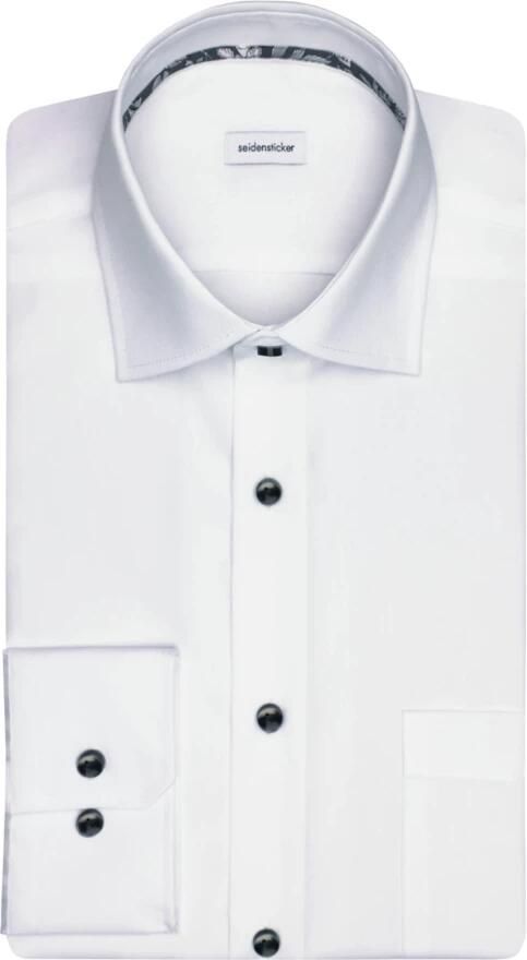 Seidensticker Businessoverhemd Regular lange mouwen kentkraag uni