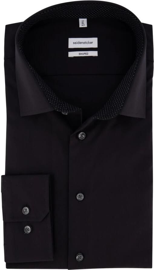 Seidensticker Businessoverhemd Shaped lange mouwen kentkraag uni