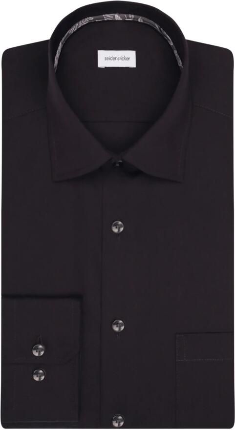 Seidensticker Businessoverhemd Regular lange mouwen kentkraag uni