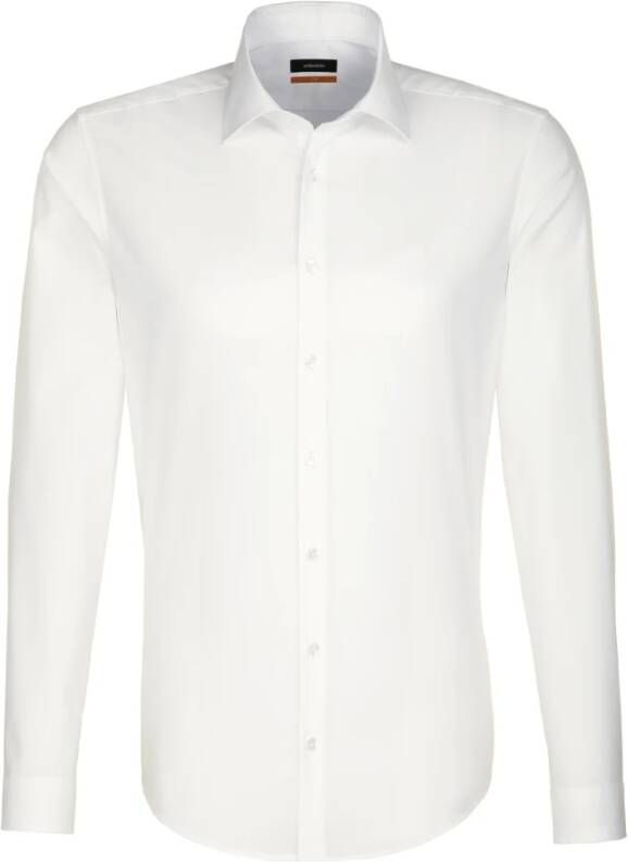 Seidensticker Businessoverhemd Slim lange mouwen kentkraag uni