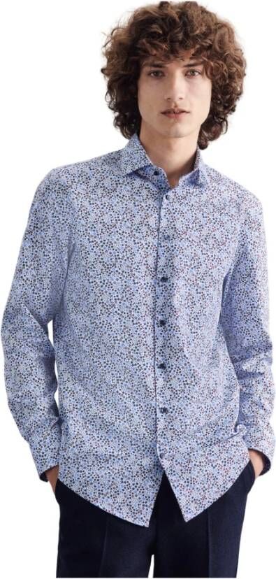 seidensticker shirt Blauw Heren
