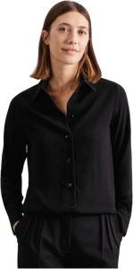 Seidensticker Shirt blouse regelmatig fit Zwart Dames