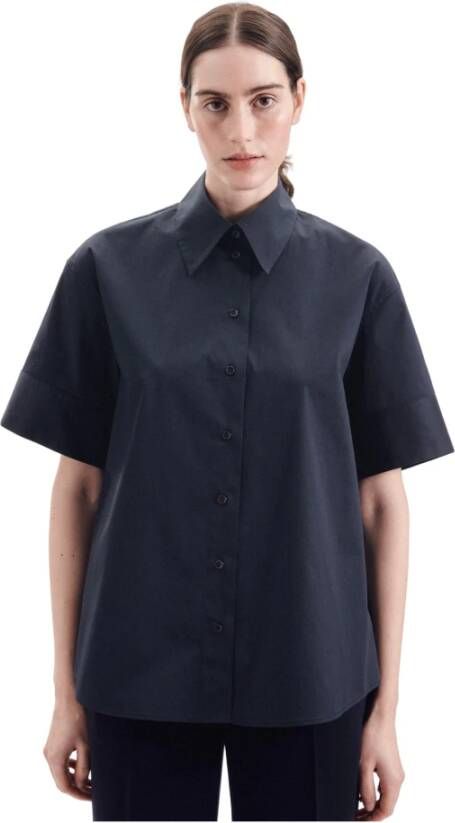 Seidensticker Shirt Blouse Regular fit Blauw Dames